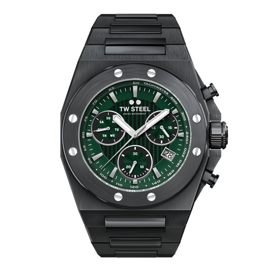 TW Steel Watch CEO Tech Green Black CE4081