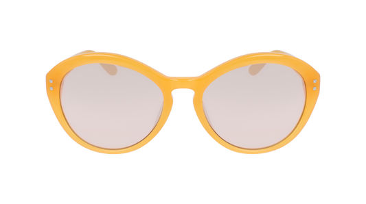 Calvin Klein Women's Sunglasses Oversized Cat Eye Yellow CK18506S 870