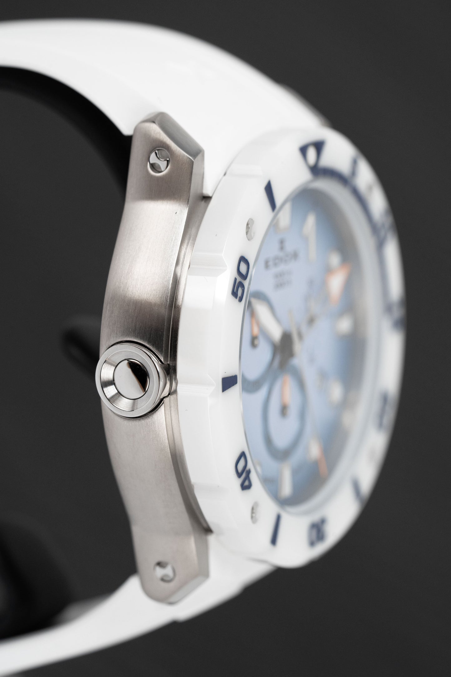 Edox Men's Watch CO-1 Chronograph Sky Blue 10242-TINB-BUICDNO