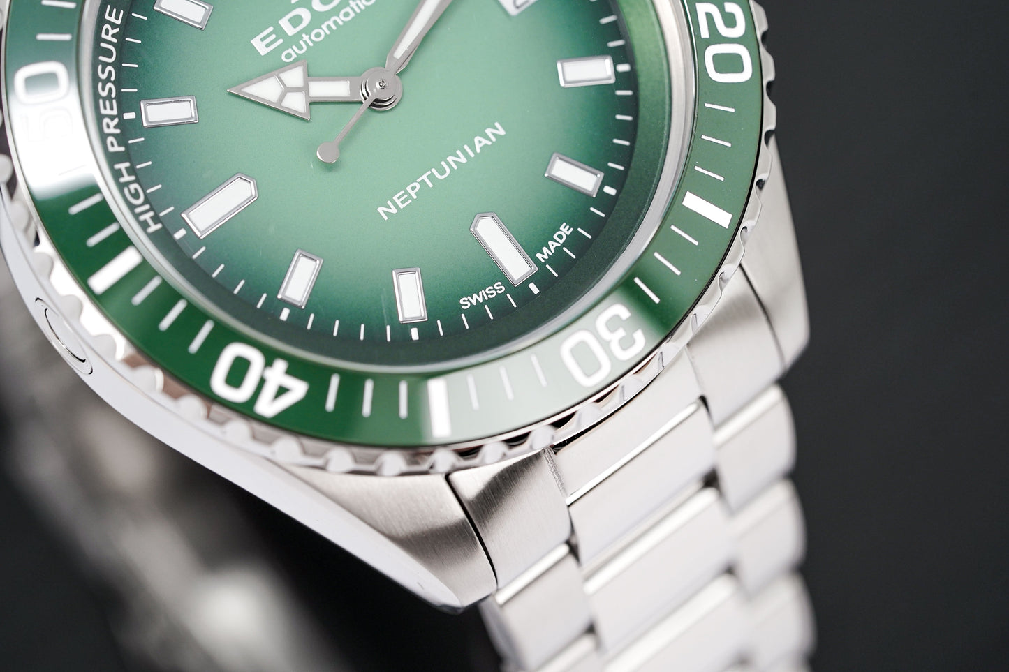 Edox Men's Watch Neptunian Automatic Green 80120-3VM-VDN1