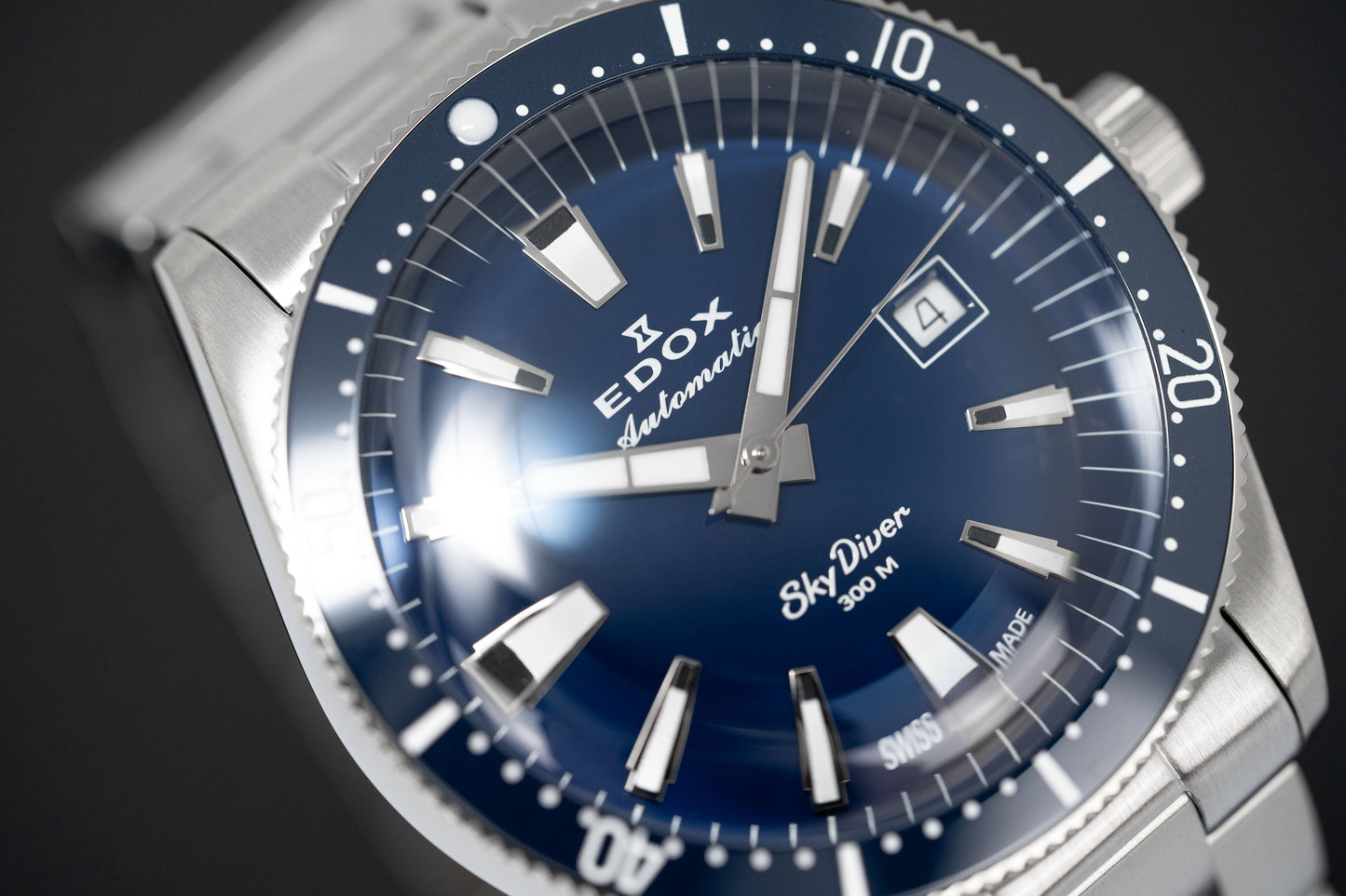 Edox Men's Watch Limited Edition Sky Diver Automatic Blue 80126-3BUM-BUIN