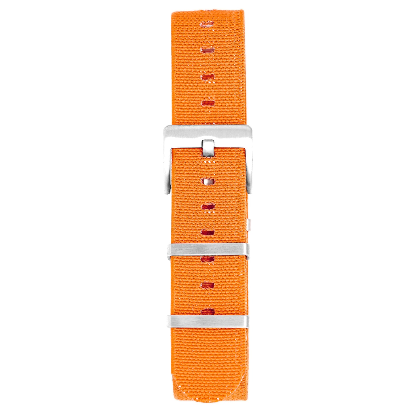 Watch Nato Strap 20mm Elasticated Nylon Orange
