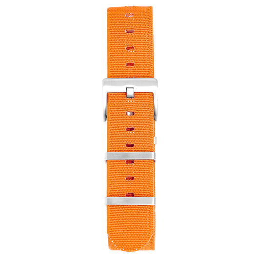 Watch Nato Strap 20mm Elasticated Nylon Orange
