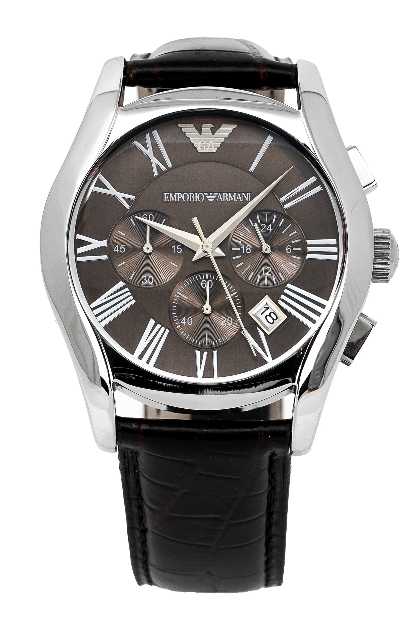 Emporio Armani Men's Watch Valente Chronograph Brown AR0671