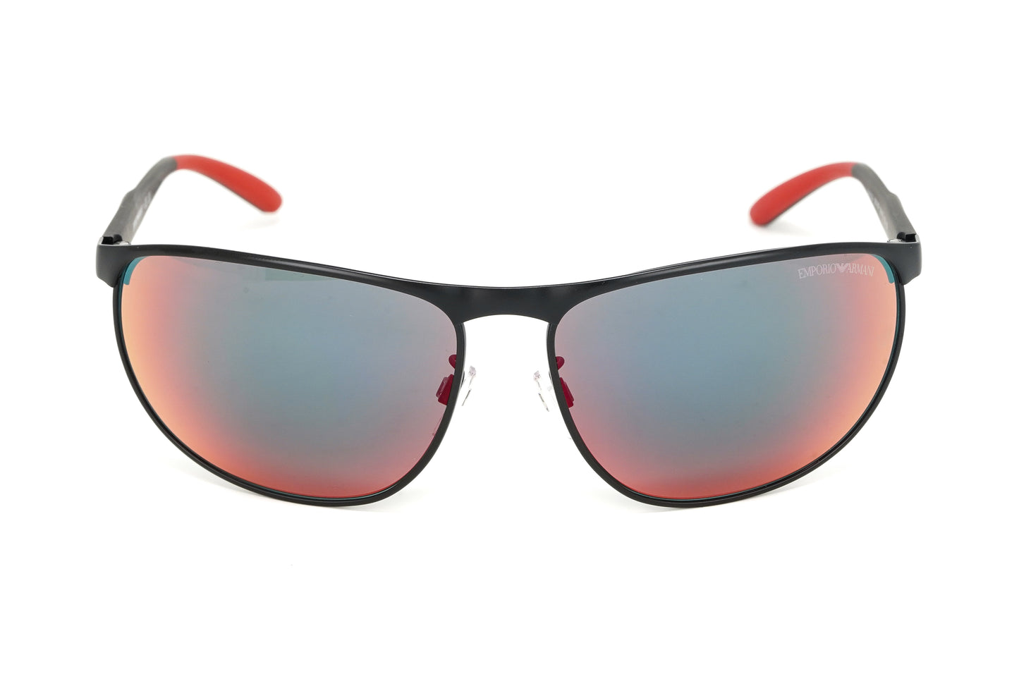 Emporio Armani Men's Sunglasses Wraparound Black/Red EA212430016P