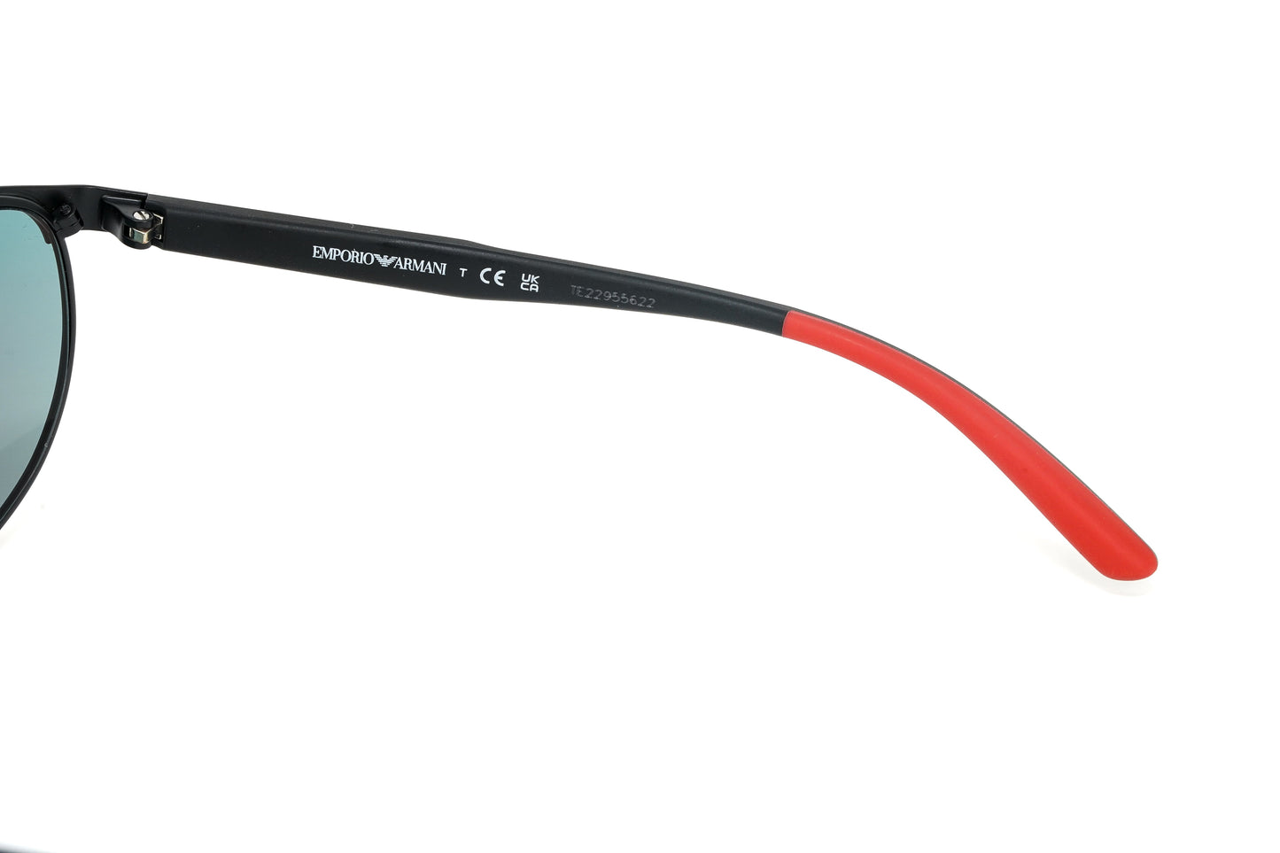 Emporio Armani Men's Sunglasses Wraparound Black/Red EA212430016P