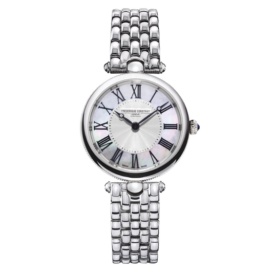 Frederique Constant Watch Ladies Art Deco Round Mother of Pearl FC-200MPW2AR6B