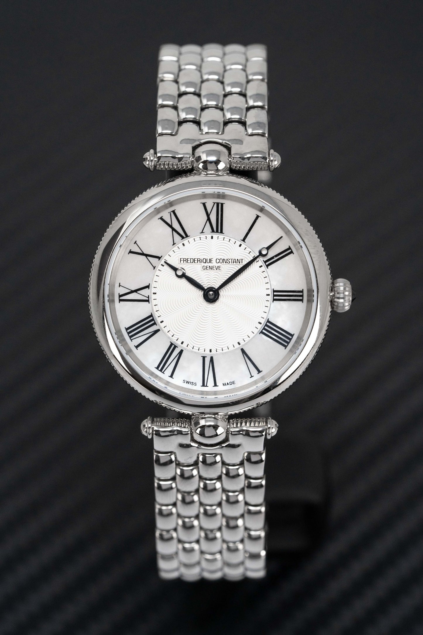 Frederique Constant Watch Ladies Art Deco Round Mother of Pearl FC-200MPW2AR6B