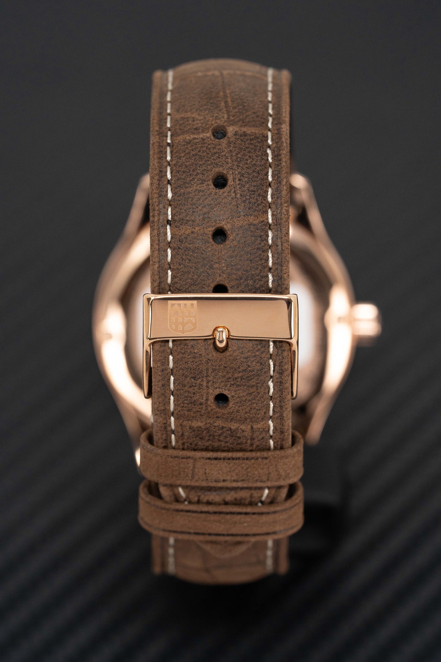 Frederique Constant Watch Classics Index Rose Gold PVD Leather FC-303NV5B4