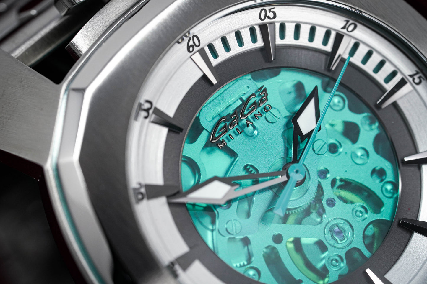 Gaga Milano Automatic Watch Frame_One Skeleton Steel 7070.01