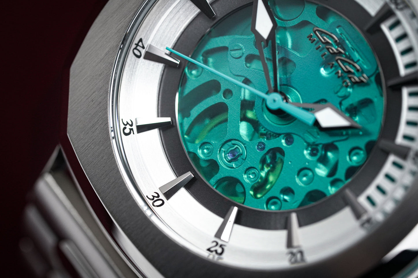 Gaga Milano Automatic Watch Frame_One Skeleton Steel 7070.01