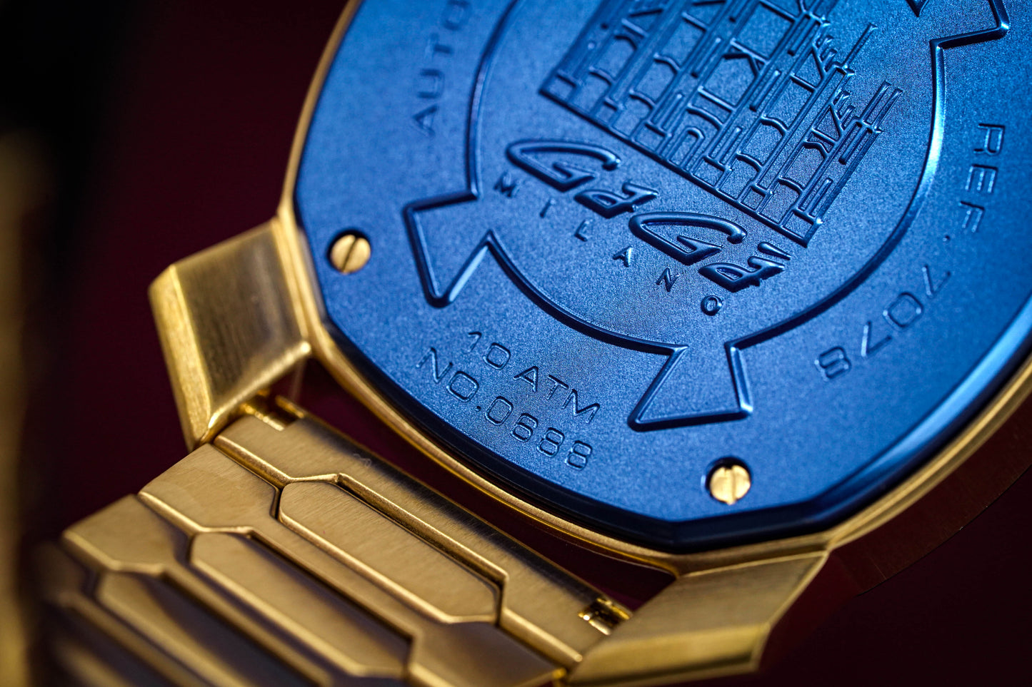 Gaga Milano Automatic Watch Frame_One Skeleton Gold 7078.01