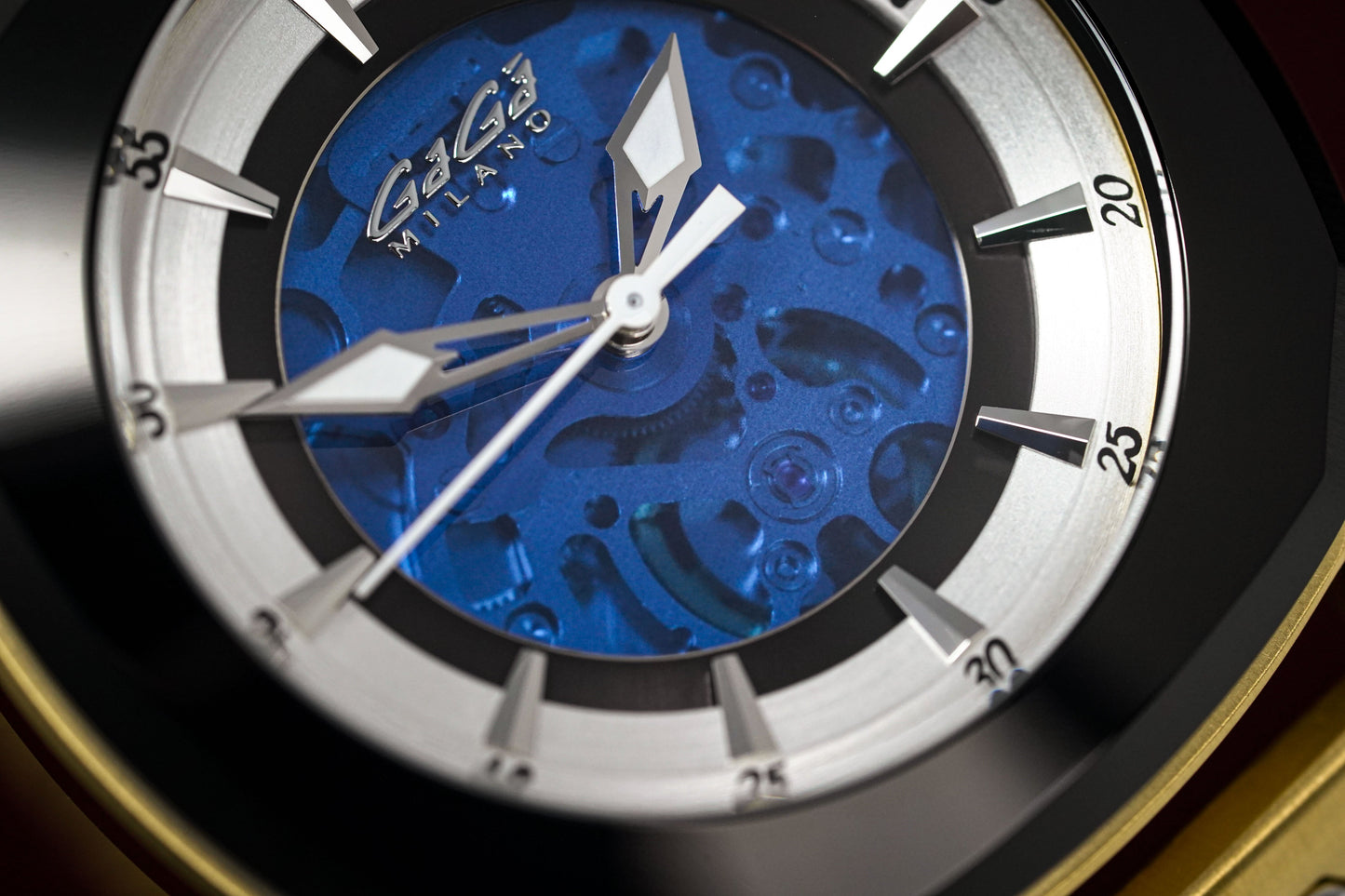 Gaga Milano Automatic Watch Frame_One Skeleton Gold 7078.01