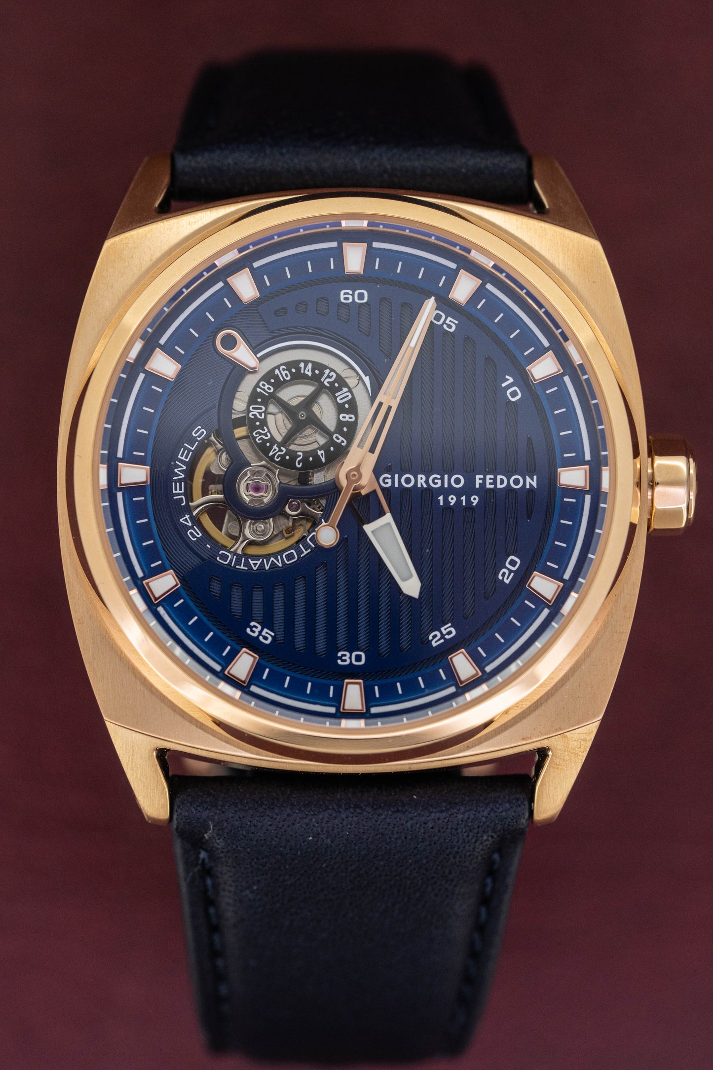 Giorgio Fedon Legend Blue IP Rose Gold GFCN006