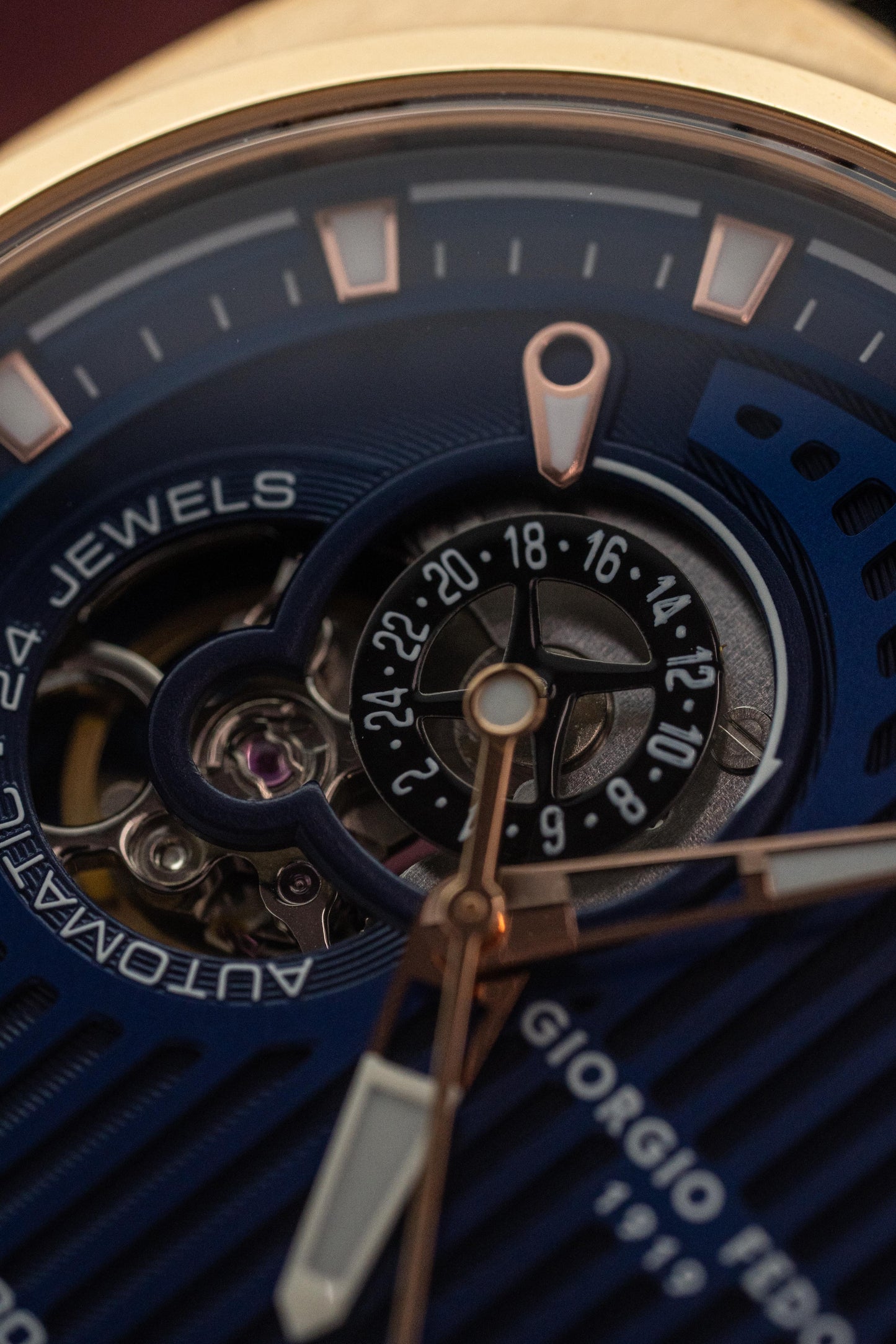 Giorgio Fedon Legend Blue IP Rose Gold GFCN006