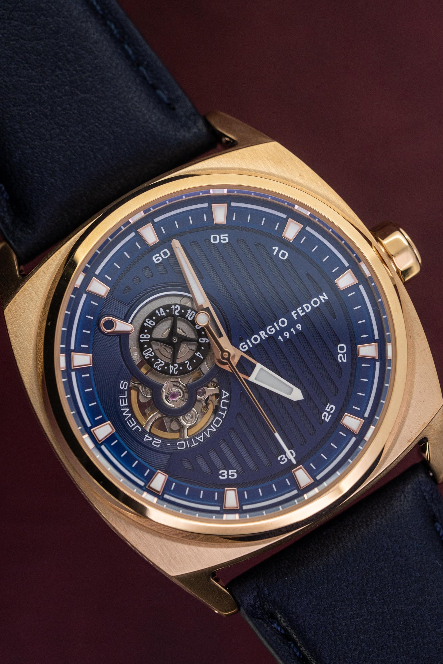Giorgio Fedon Legend Blue IP Rose Gold GFCN006
