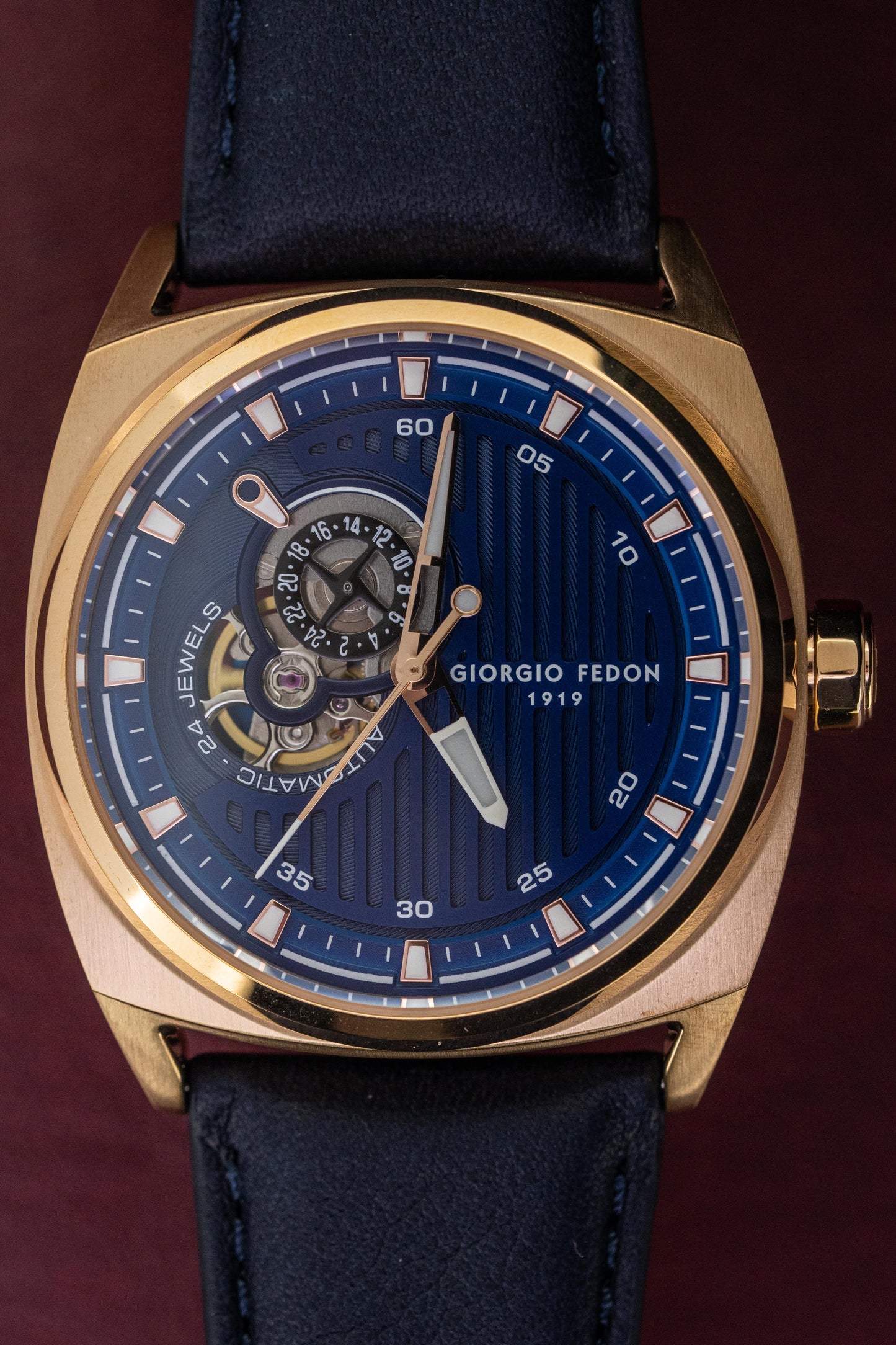 Giorgio Fedon Legend Blue IP Rose Gold GFCN006