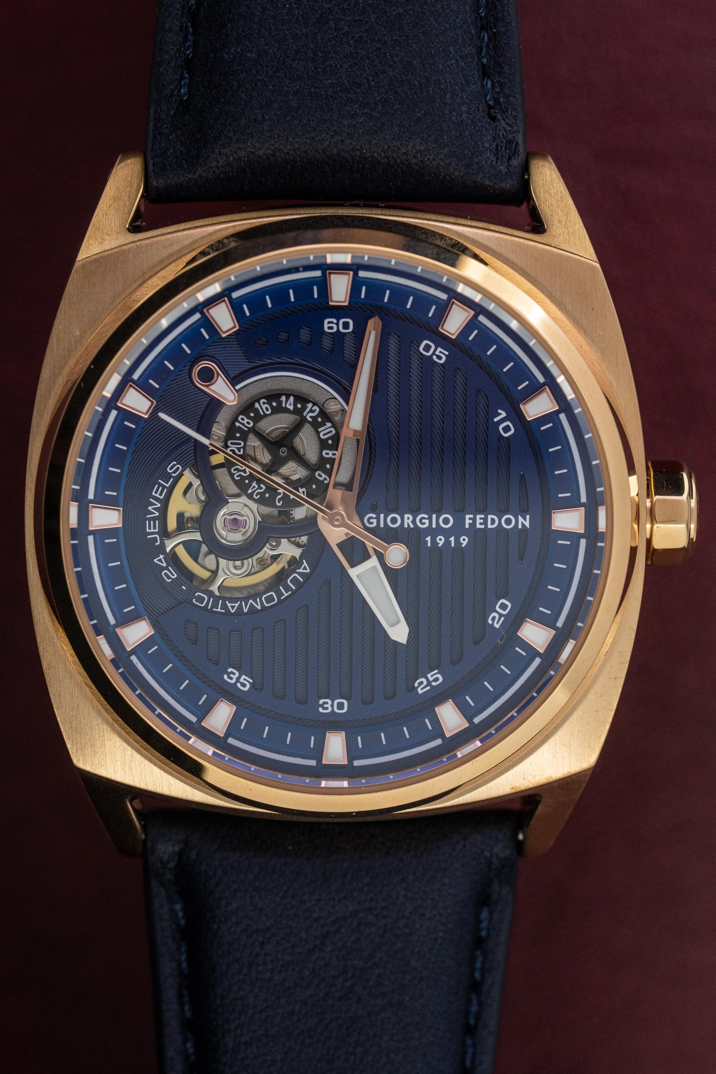 Giorgio Fedon Legend Blue IP Rose Gold GFCN006