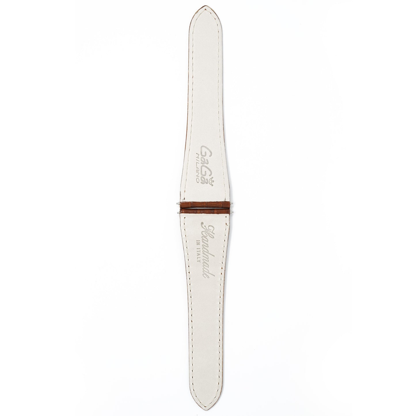 Gagà Milano Watch Brown Lizard Leather Butterfly Strap