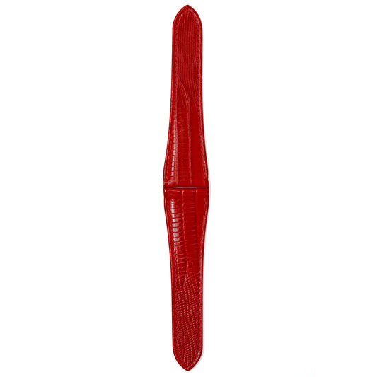 Gagà Milano Watch Red Lizard Leather Butterfly Strap