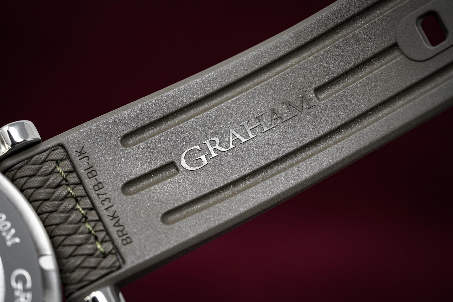 Graham Chronofighter Grand Vintage Steel Rubber 2CVDS.S02A