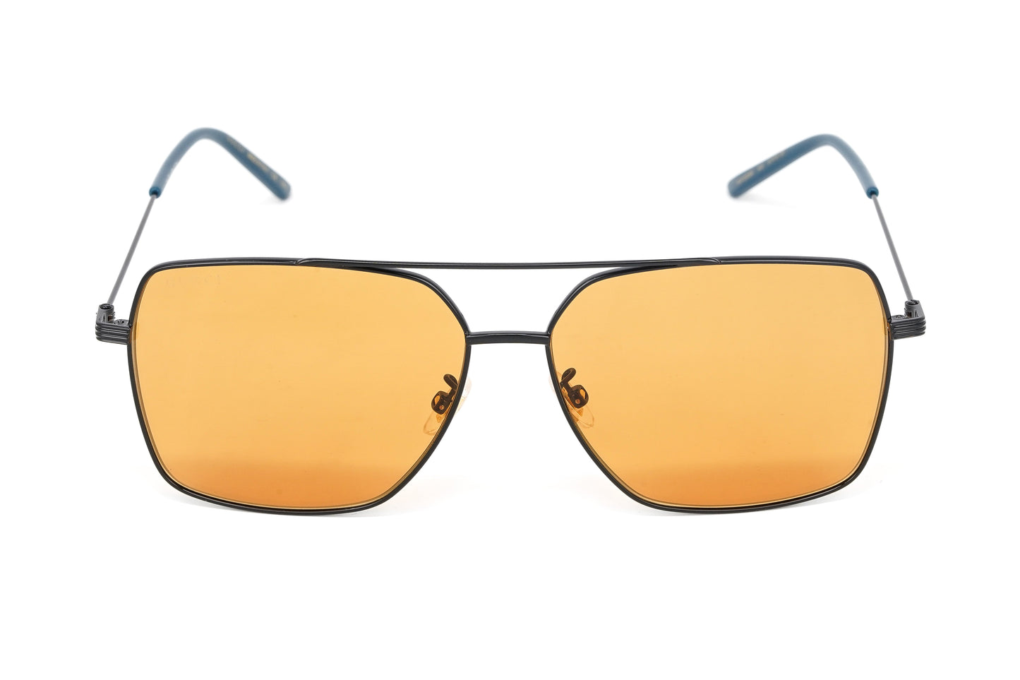 Gucci Men's Sunglasses Square Pilot Black Orange GG1053SK-003 61