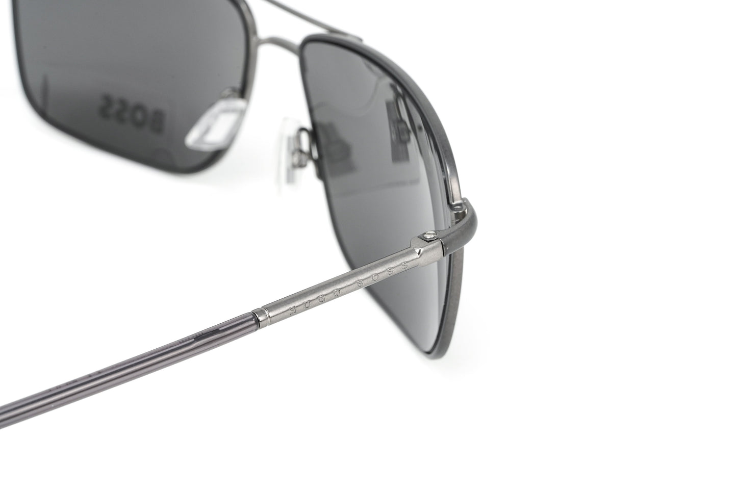 Boss by BOSS Men's Sunglasses Browline Matte Ruthenium/Grey 1227/U/S R80/M9