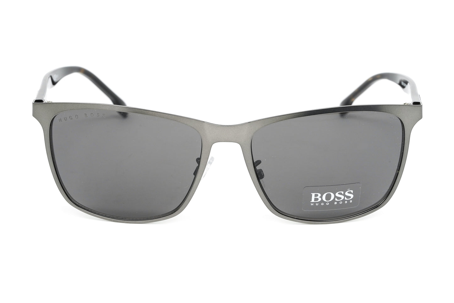 Boss by BOSS Men's Sunglasses Classic Square Ruthenium/Grey 1291/F/S R80 IR 59