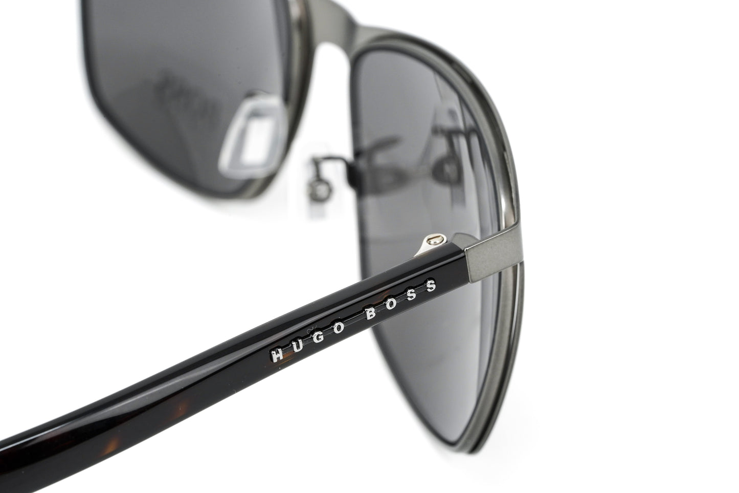 Boss by BOSS Men's Sunglasses Classic Square Ruthenium/Grey 1291/F/S R80 IR 59
