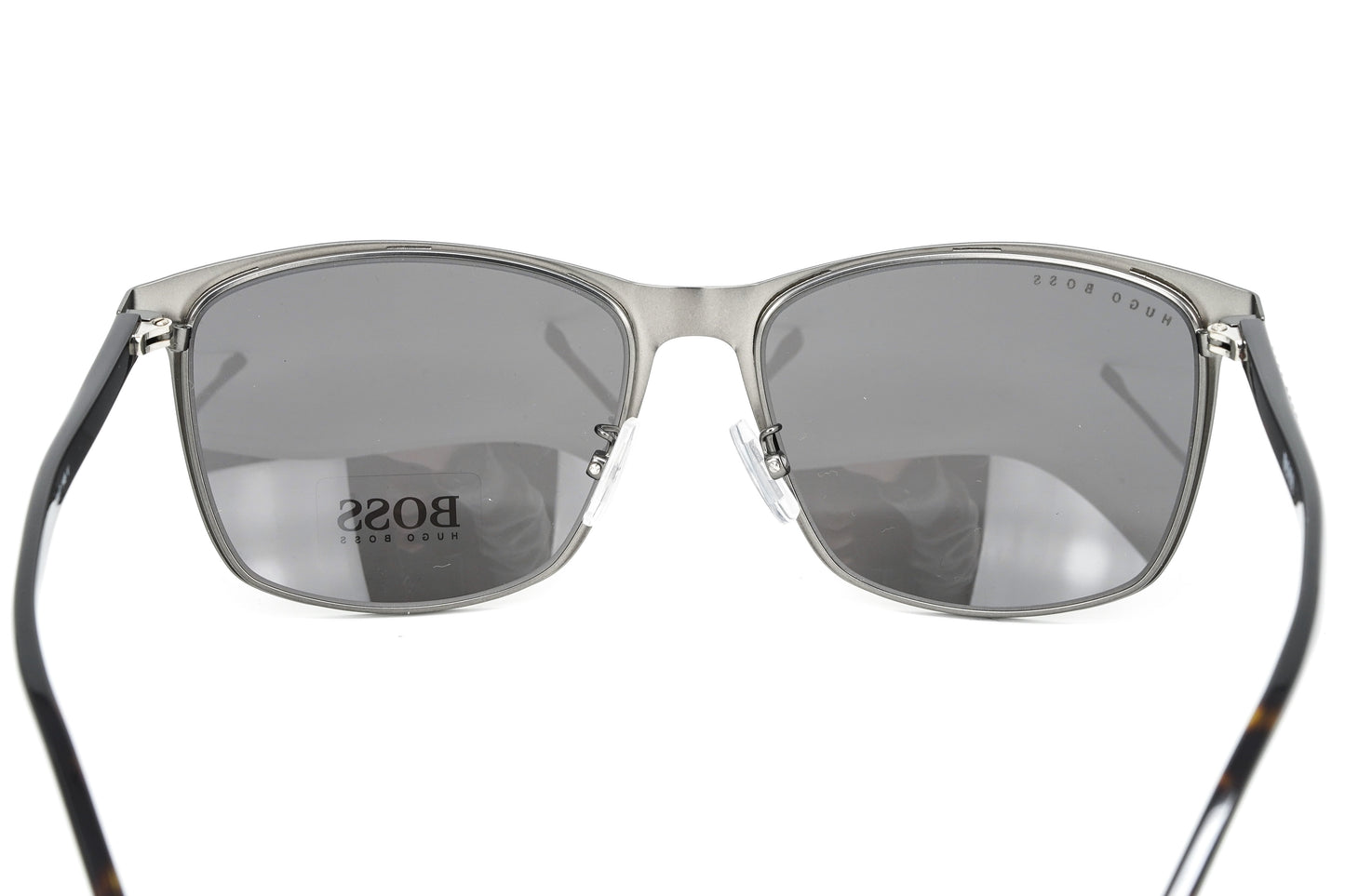 Boss by BOSS Men's Sunglasses Classic Square Ruthenium/Grey 1291/F/S R80 IR 59