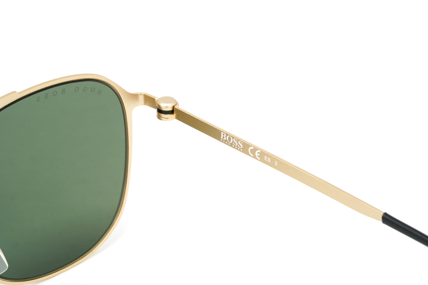 Boss by BOSS Men's Sunglasses Square Browline Gold/Green 1349/F/S AOZ QT