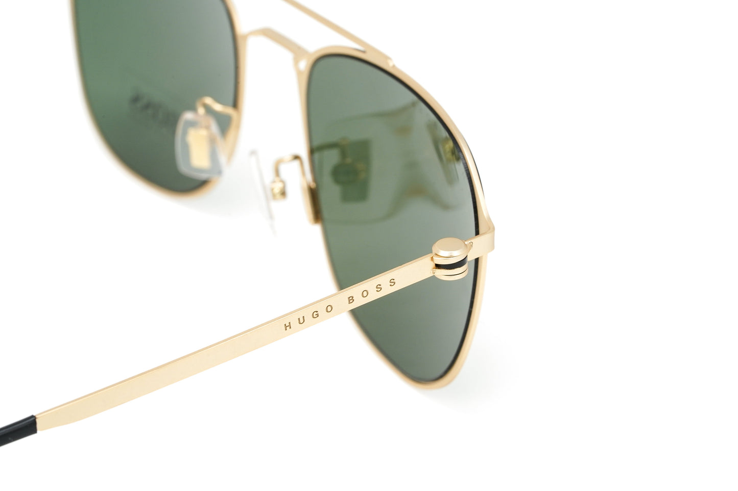 Boss by BOSS Men's Sunglasses Square Browline Gold/Green 1349/F/S AOZ QT