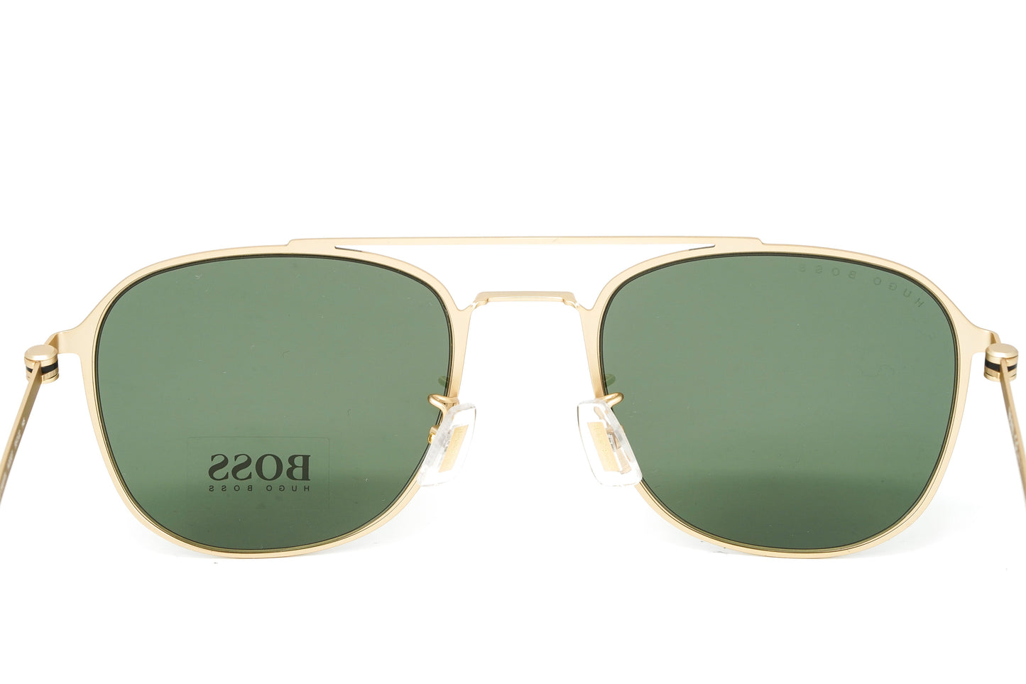 Boss by BOSS Men's Sunglasses Square Browline Gold/Green 1349/F/S AOZ QT