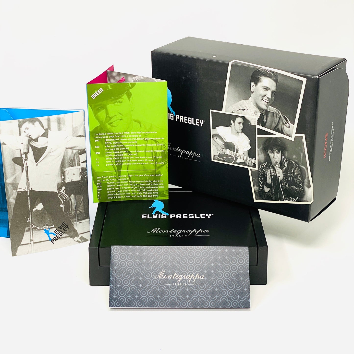 Montegrappa Pen Icons Elvis Presley Fountain Pen Medium Tip Green ISICE3YG