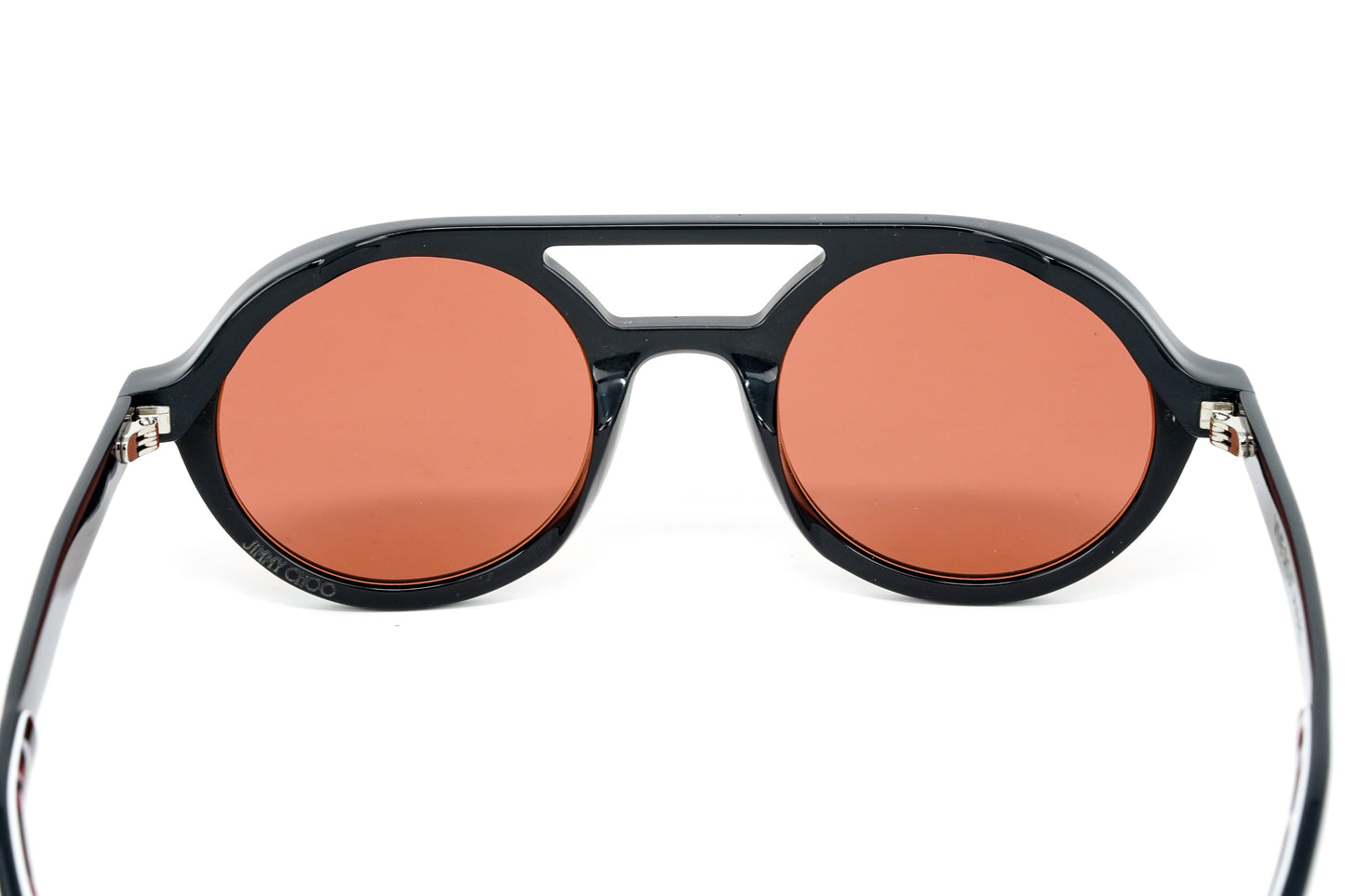Jimmy Choo Men's Sunglasses Round Browline Black/Pink BOB/S KB7