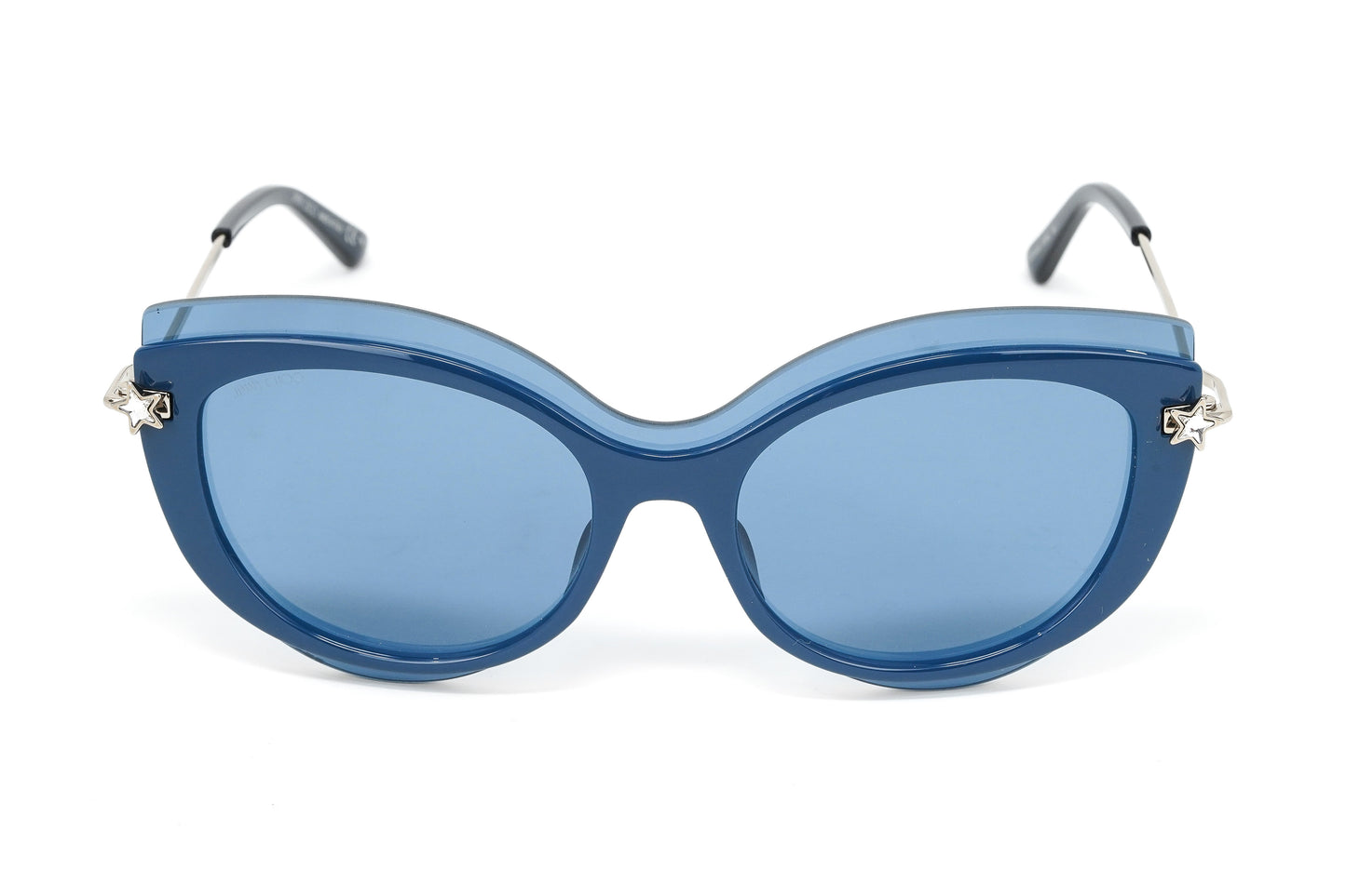 Jimmy Choo Women's Sunglasses Round Cat Eye Blue CLEA/G/S PJP