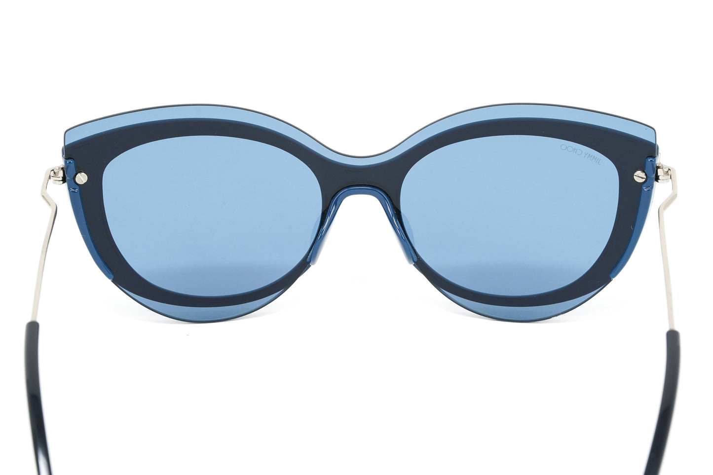 Jimmy Choo Women's Sunglasses Round Cat Eye Blue CLEA/G/S PJP