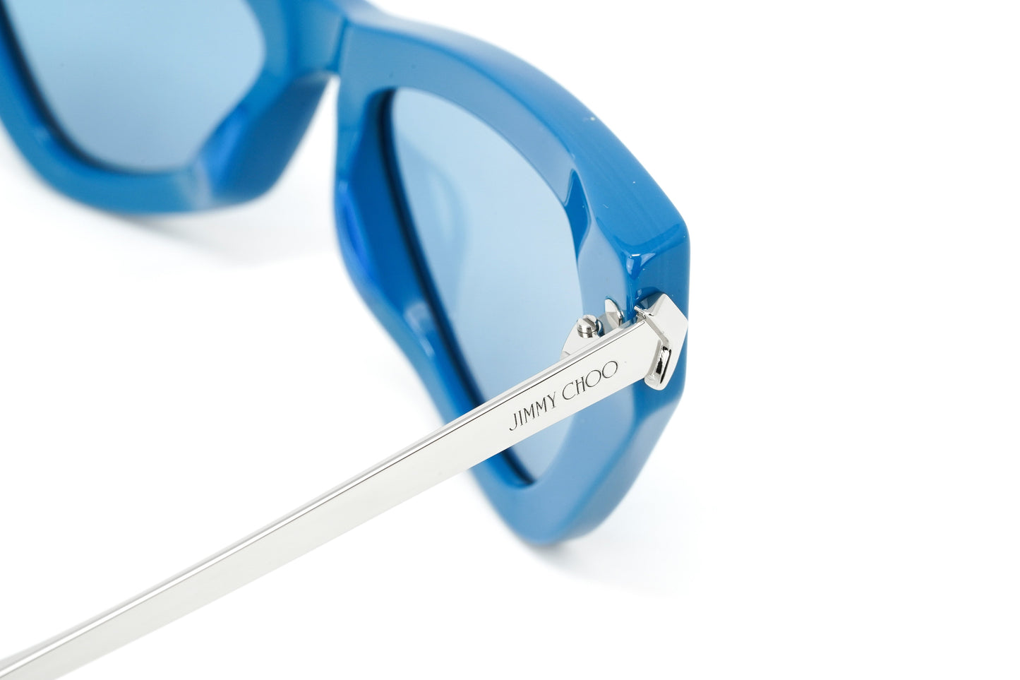 Jimmy Choo Women's Sunglasses Angular Cat Eye Blue DONNA/S MVU