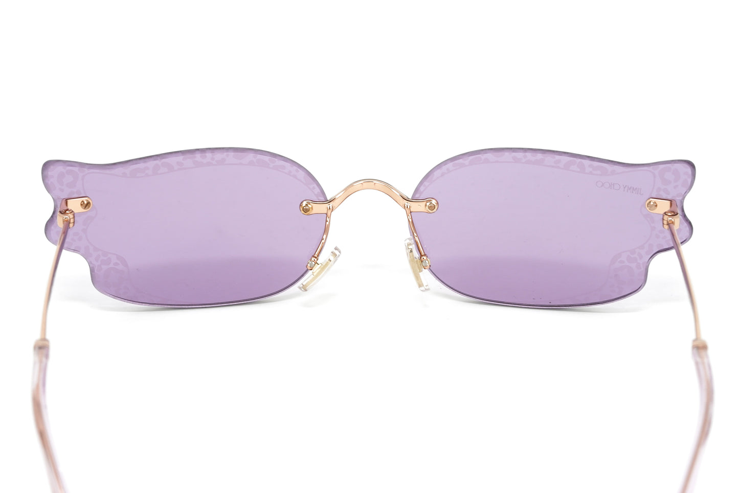 Jimmy Choo Women's Sunglasses Rimless Cat Eye Pink EMBER/S S9E