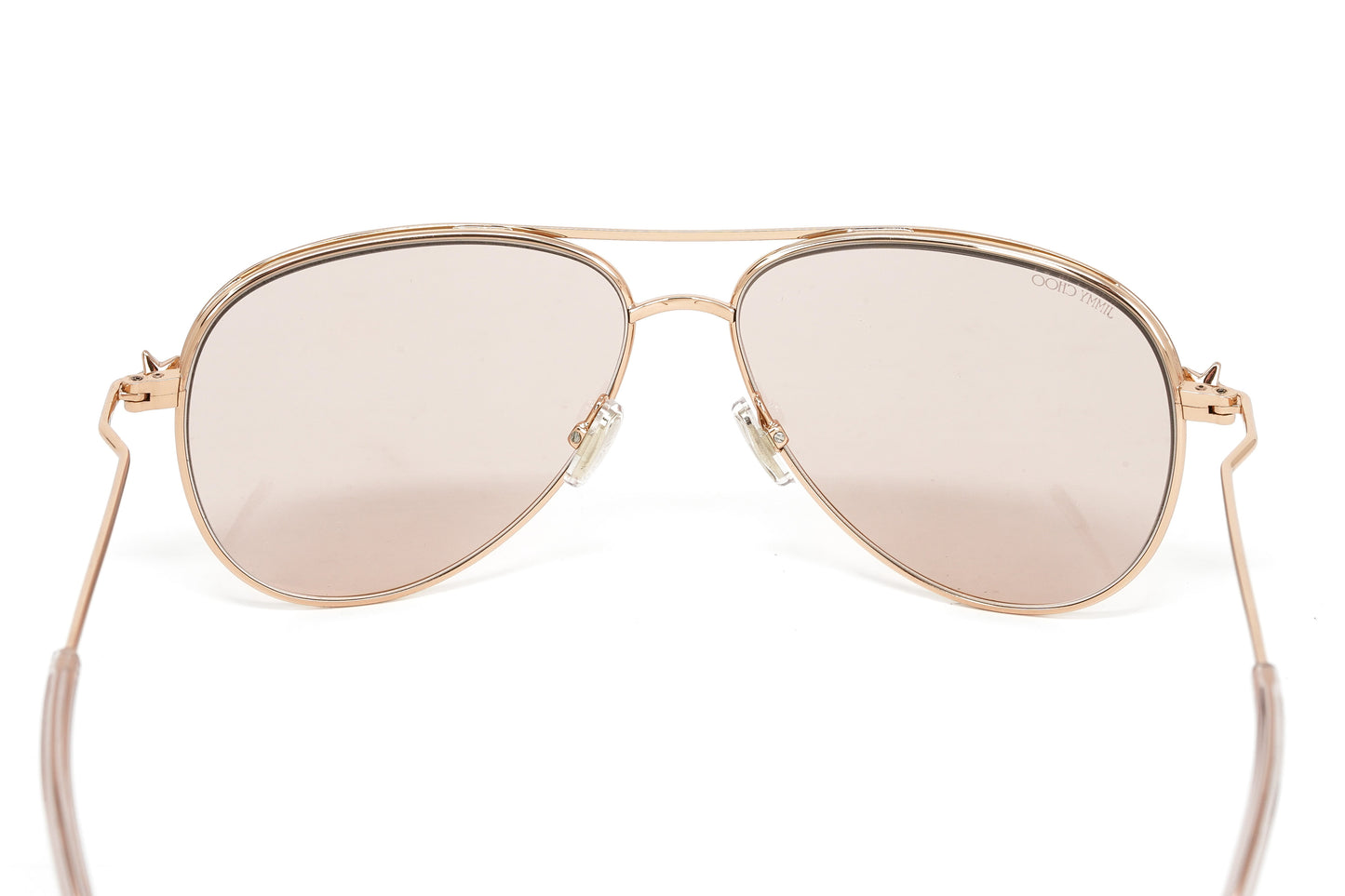 Jimmy Choo Women's Sunglasses Pilot Pink/Rose Gold SANSA/S DDB