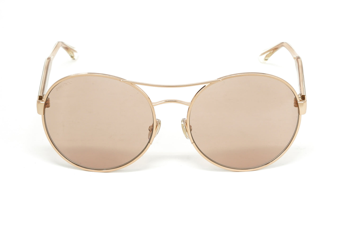 Jimmy Choo Unisex Sunglasses Round Browline Pink YANN/S DDB