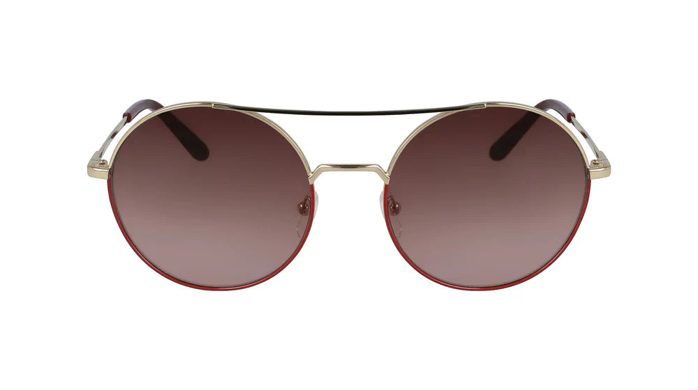 Karl Lagerfeld Women's Sunglasses Pilot Gold/Brown KL283S 506
