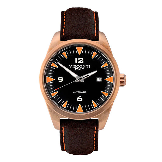 Visconti Men's Watch Roma 60s Bronze Sport Brown KW21-09