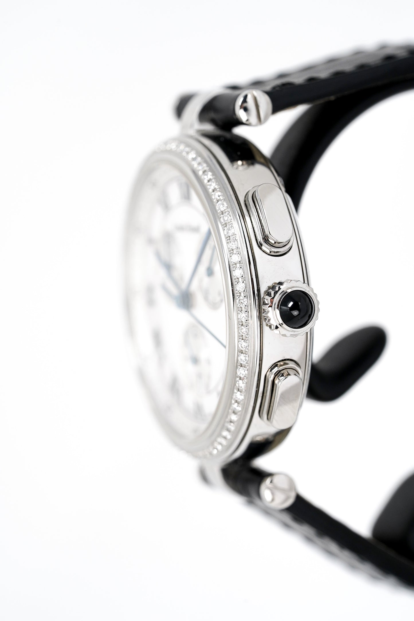 Louis Erard Watch Ladies Chronograph Romance Diamond Black 12820SE04.BDCC5