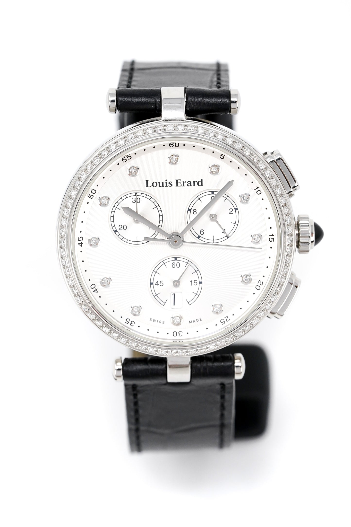 Louis Erard Watch Ladies Chronograph Romance Diamond 12820SE11.BDCC5