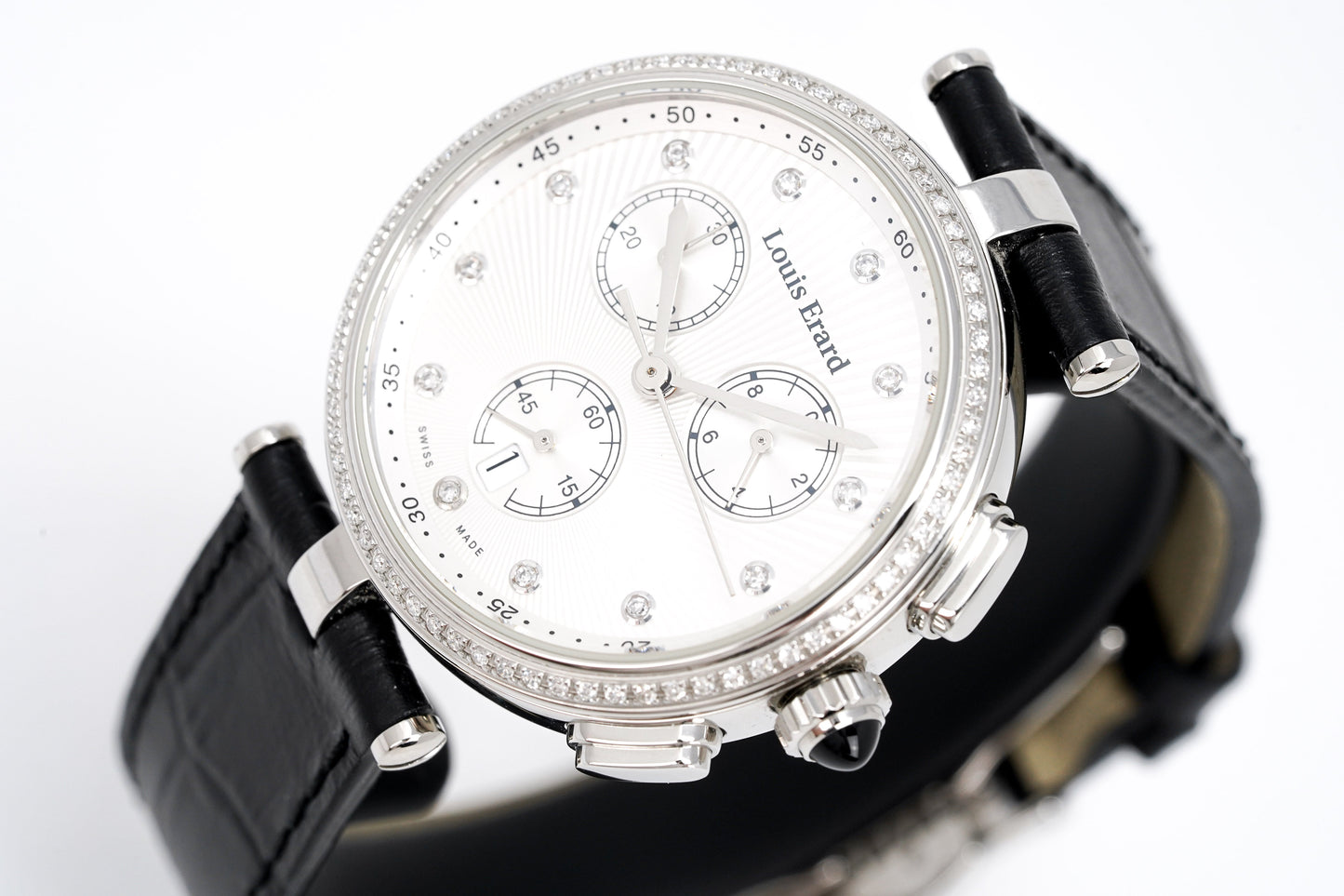 Louis Erard Watch Ladies Chronograph Romance Diamond 12820SE11.BDCC5