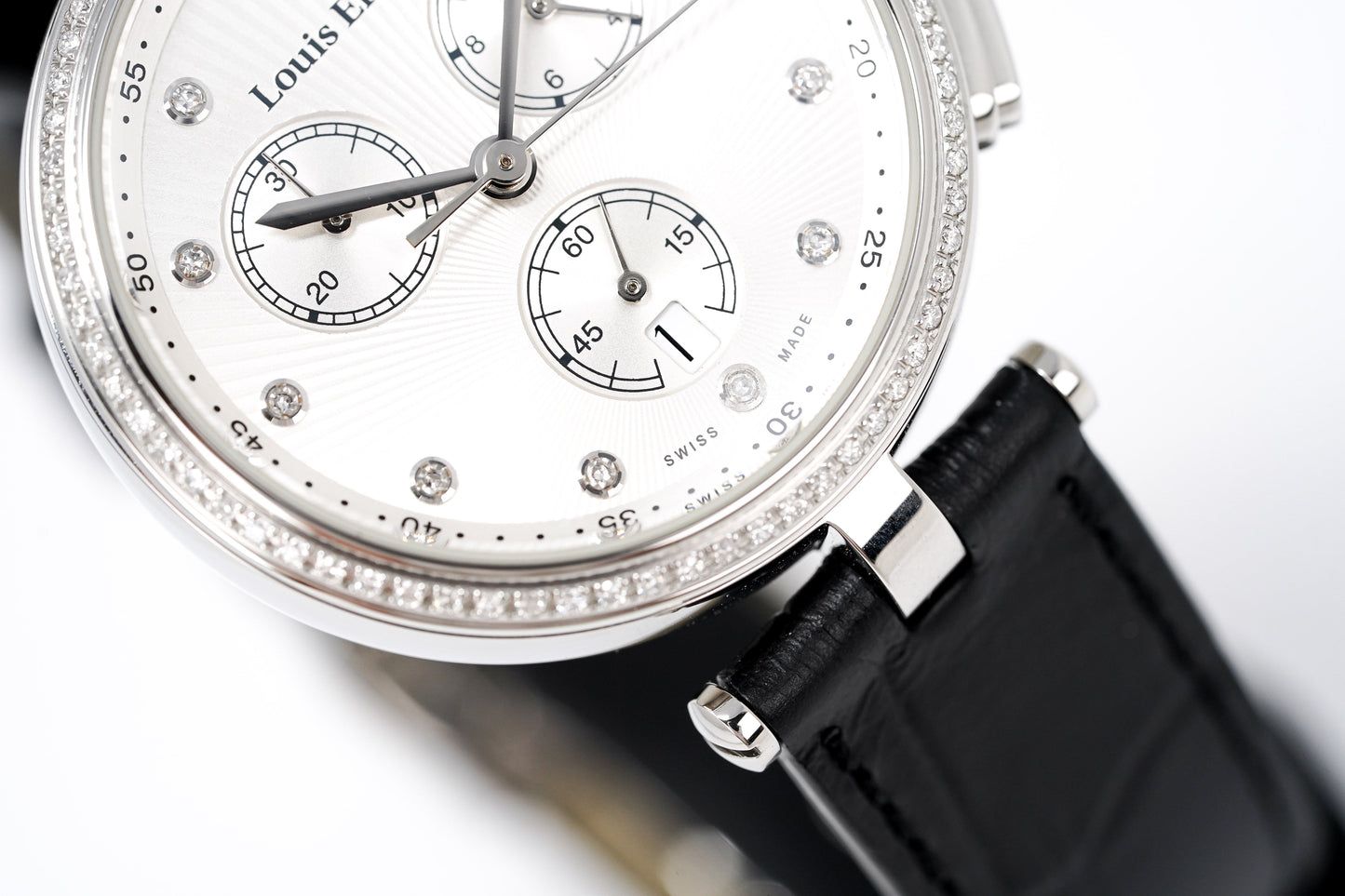 Louis Erard Watch Ladies Chronograph Romance Diamond 12820SE11.BDCC5