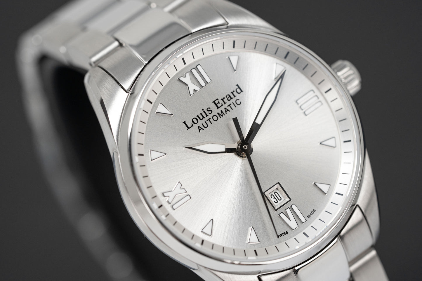Louis Erard Watch Ladies Heritage Sport Silver 20100AA01.BMA17