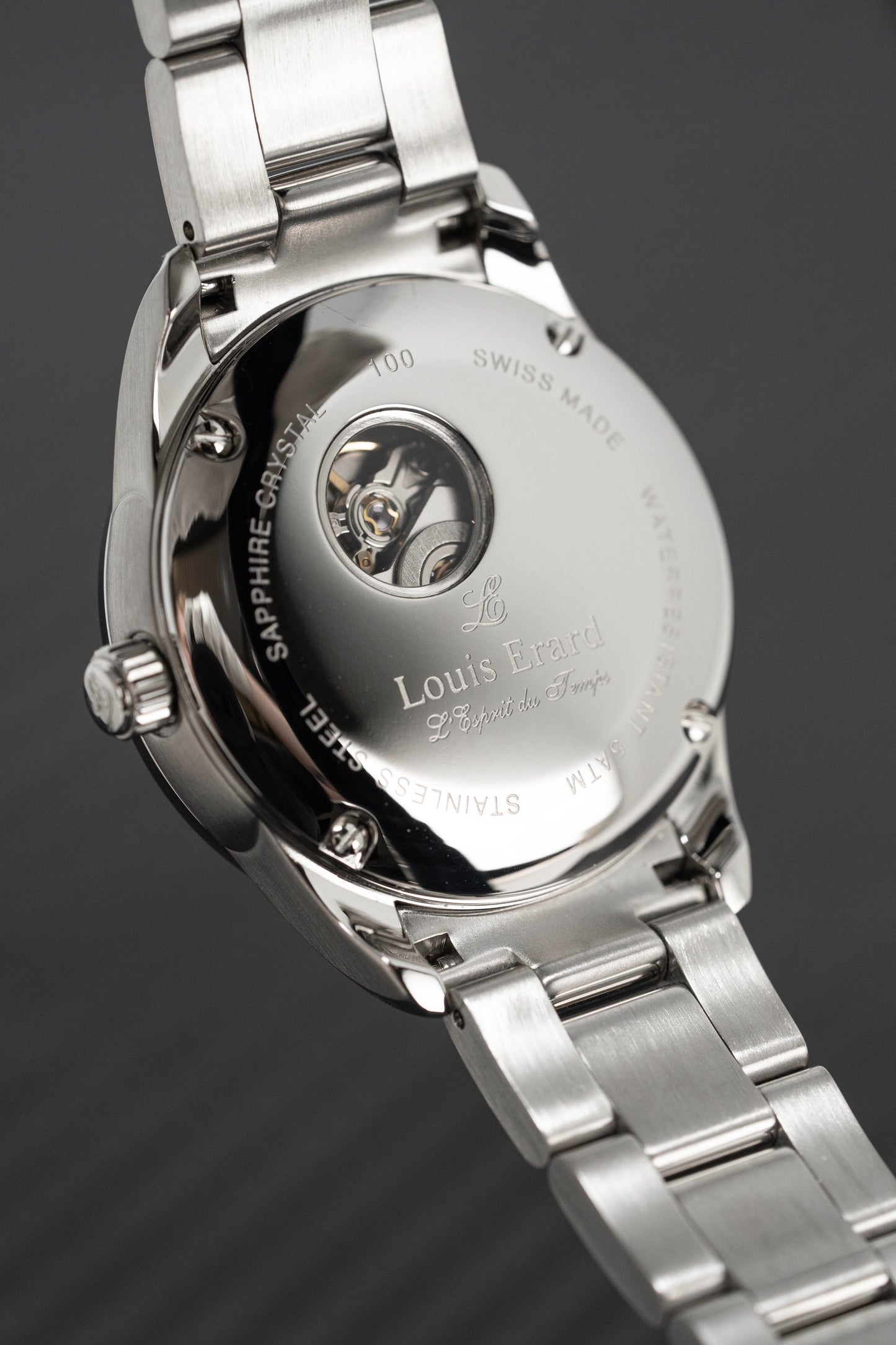 Louis Erard Watch Ladies Heritage Sport Diamond Silver 20100SE01.BMA17