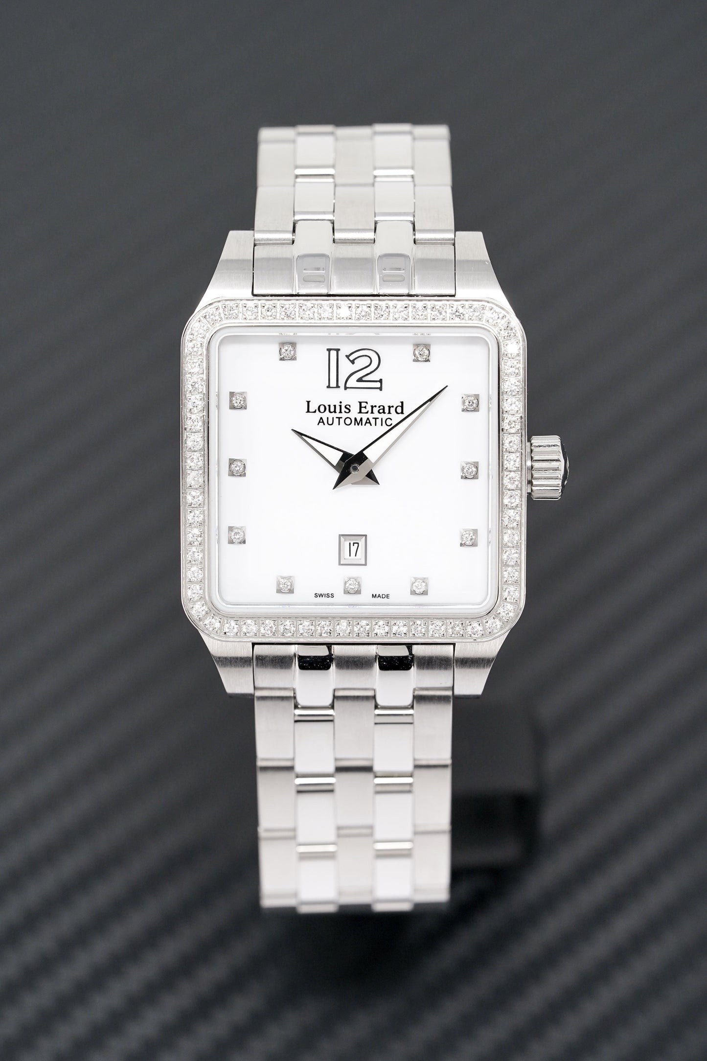 Louis Erard Watch Ladies Emotion Square White Diamond 20700SE11.BMA18